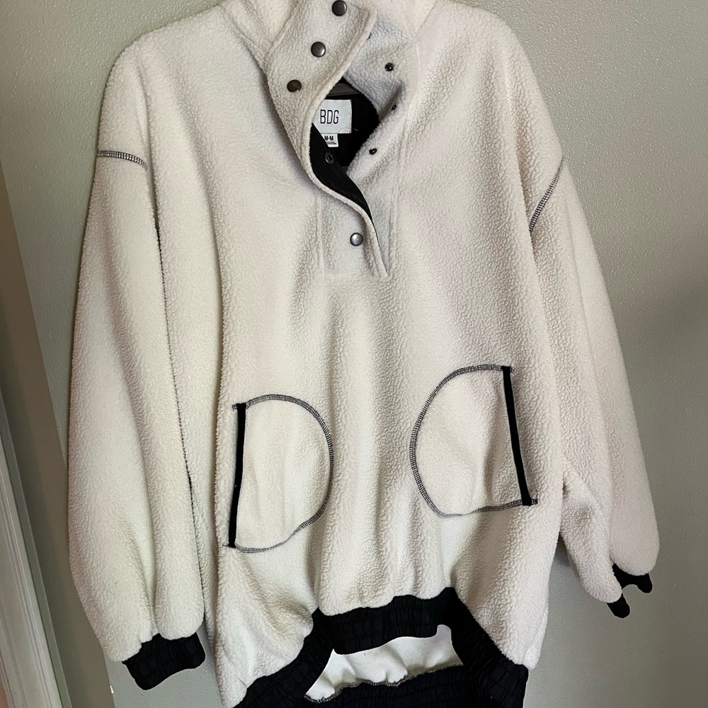 PULLOVER FAUX SHERPA BDG URBAN